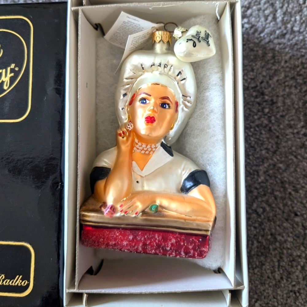 Vintage Christopher Radko Candy Maker I Love Lucy Ornament